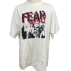 FEAR 80s‎ Lee Ving Mens (XL) T-Shirt Skate Punk Hardcore Black Flag Minor Threat